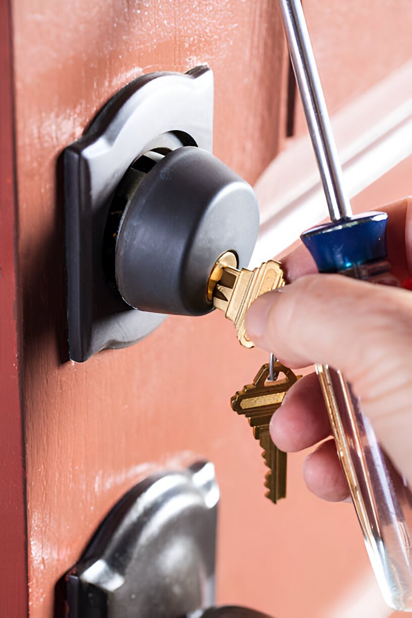 Secure home with modern locks